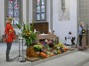 Familiengottesdienst zum Erntedankfest (Foto: Karl-Franz Thiede)